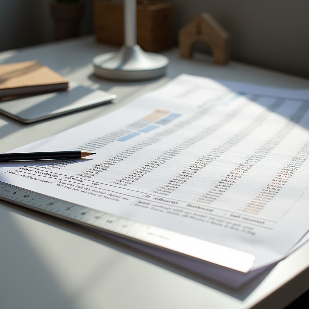 Detailed construction cost comparison table showing material prices across Croatian counties
