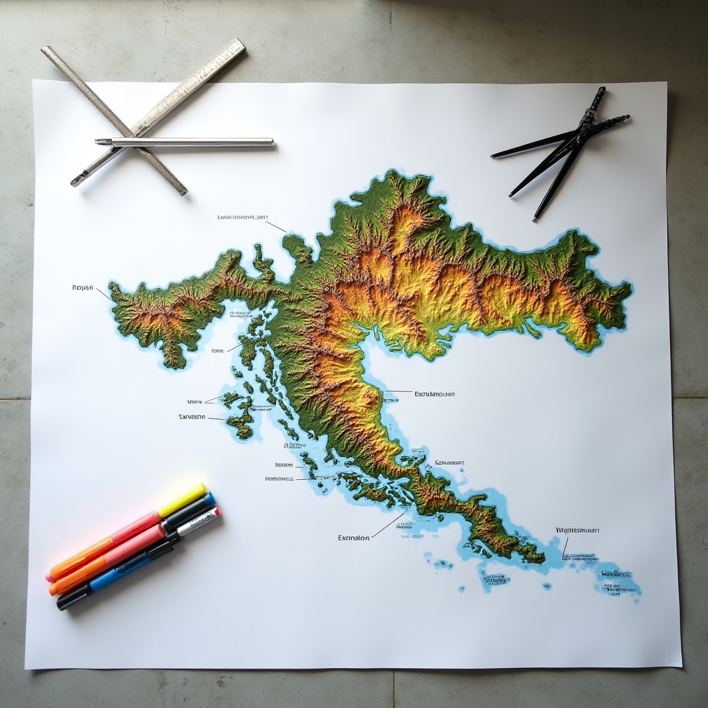 Map of Croatia showing regional construction cost coverage across all 20 counties